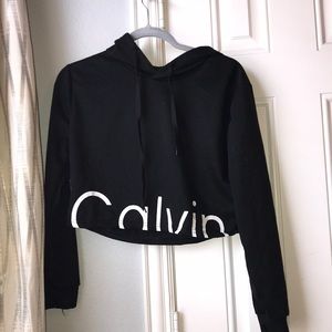 calvin hoodie black